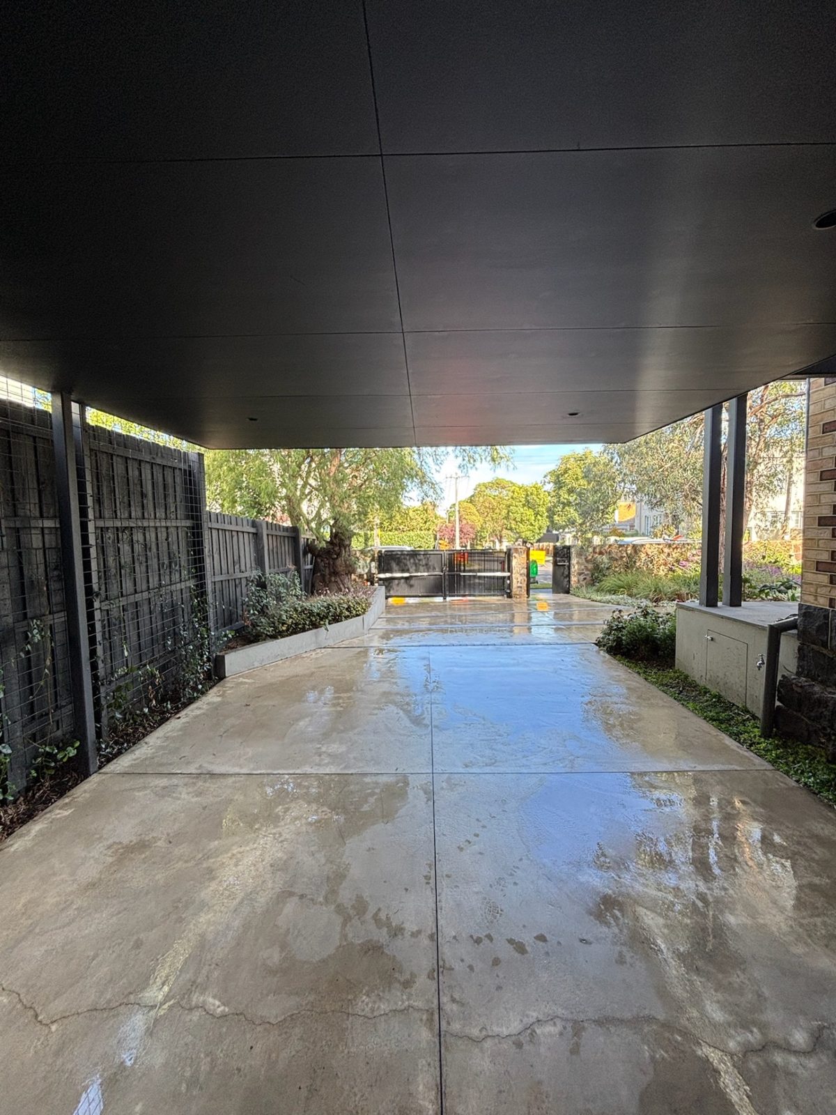 Driveway pressure wash  after